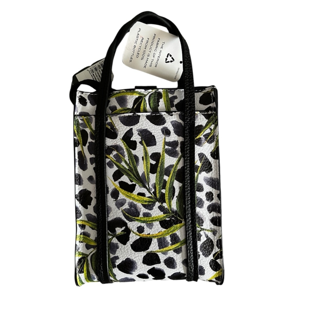 Tahari Micro On The Go NWT Palm Leopard Print Bag - Picture 2 of 9
